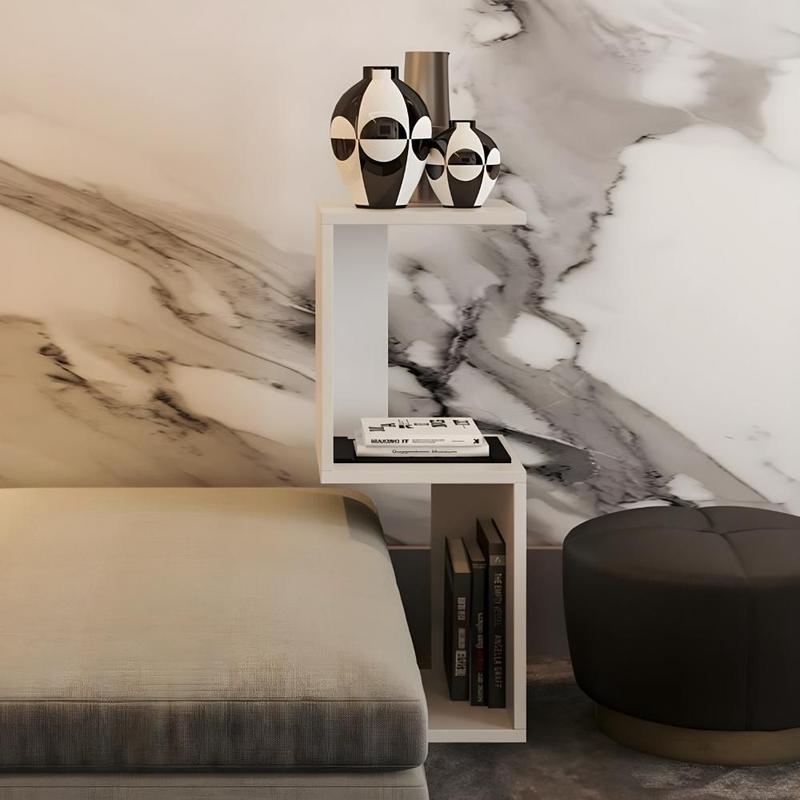 Mesa Nicho de Cabeceira Formato S ou Z Moderna para Quarto Sala